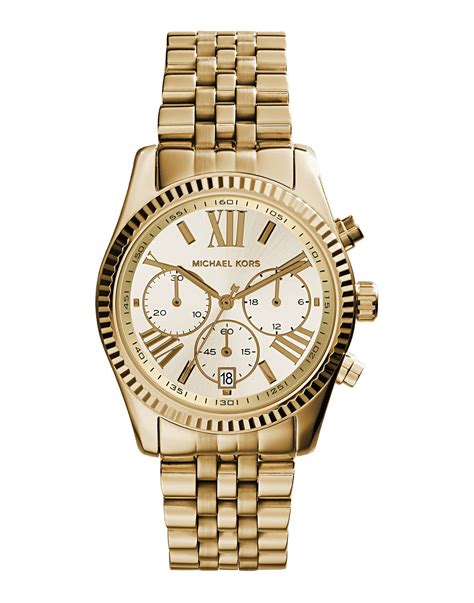 michael kors damenuhren gold lexington mk5556|Michael Kors Women's Chronograph Lexington Gold.